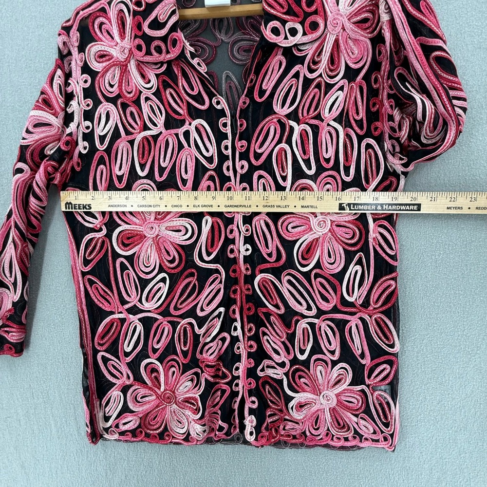 Mary Kay National Sales Director Jacket Embroidered Sheer Mesh Jacket Size Med - Picture 3 of 11